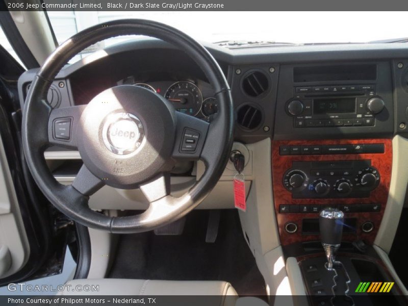Black / Dark Slate Gray/Light Graystone 2006 Jeep Commander Limited