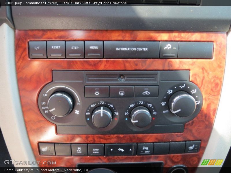 Black / Dark Slate Gray/Light Graystone 2006 Jeep Commander Limited
