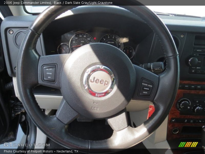Black / Dark Slate Gray/Light Graystone 2006 Jeep Commander Limited