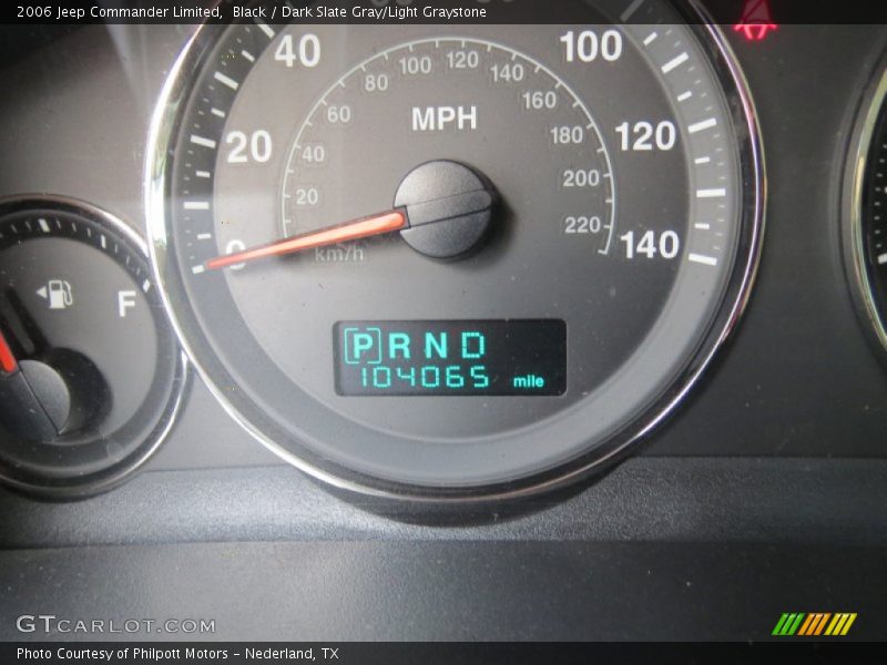 Black / Dark Slate Gray/Light Graystone 2006 Jeep Commander Limited