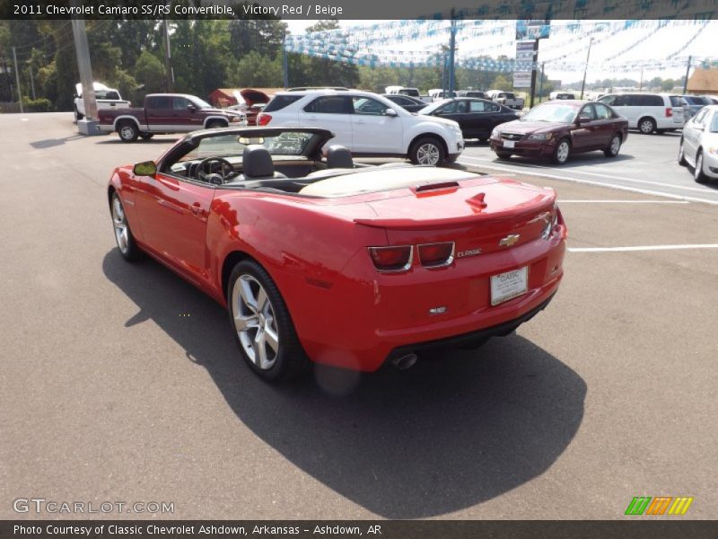 Victory Red / Beige 2011 Chevrolet Camaro SS/RS Convertible