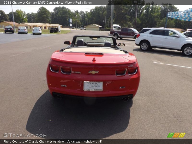 Victory Red / Beige 2011 Chevrolet Camaro SS/RS Convertible
