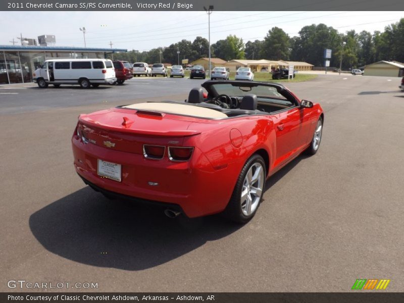 Victory Red / Beige 2011 Chevrolet Camaro SS/RS Convertible