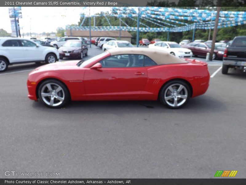 Victory Red / Beige 2011 Chevrolet Camaro SS/RS Convertible
