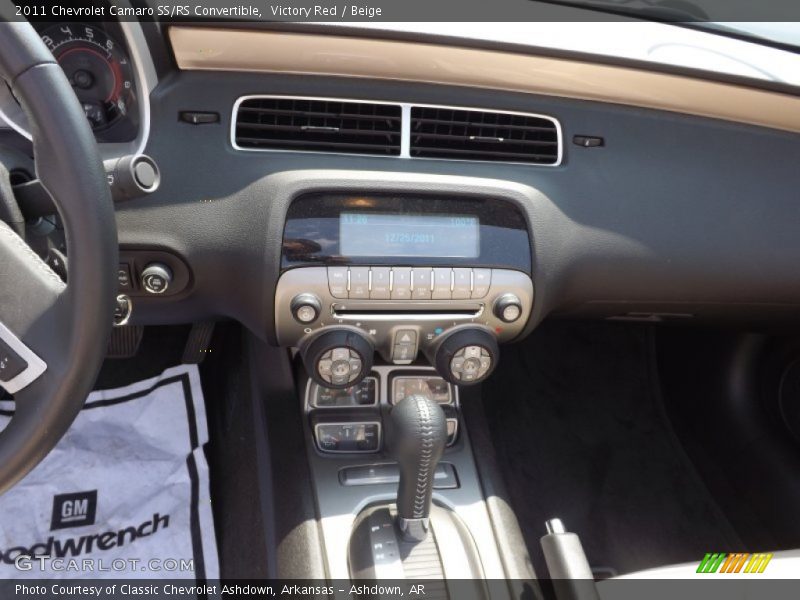 Victory Red / Beige 2011 Chevrolet Camaro SS/RS Convertible