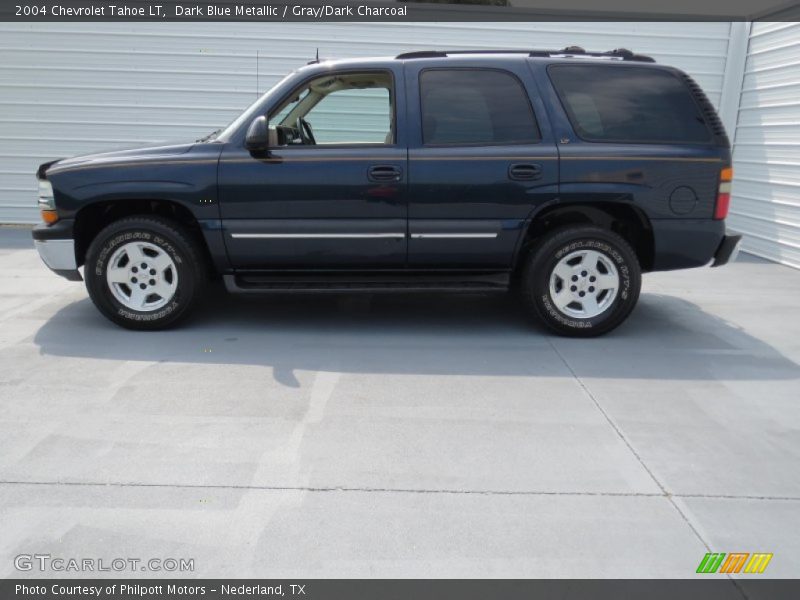 Dark Blue Metallic / Gray/Dark Charcoal 2004 Chevrolet Tahoe LT