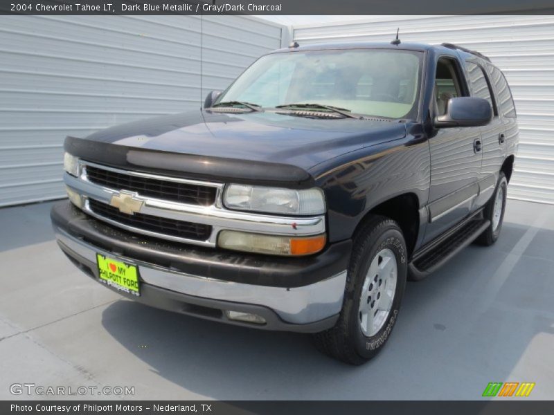 Dark Blue Metallic / Gray/Dark Charcoal 2004 Chevrolet Tahoe LT