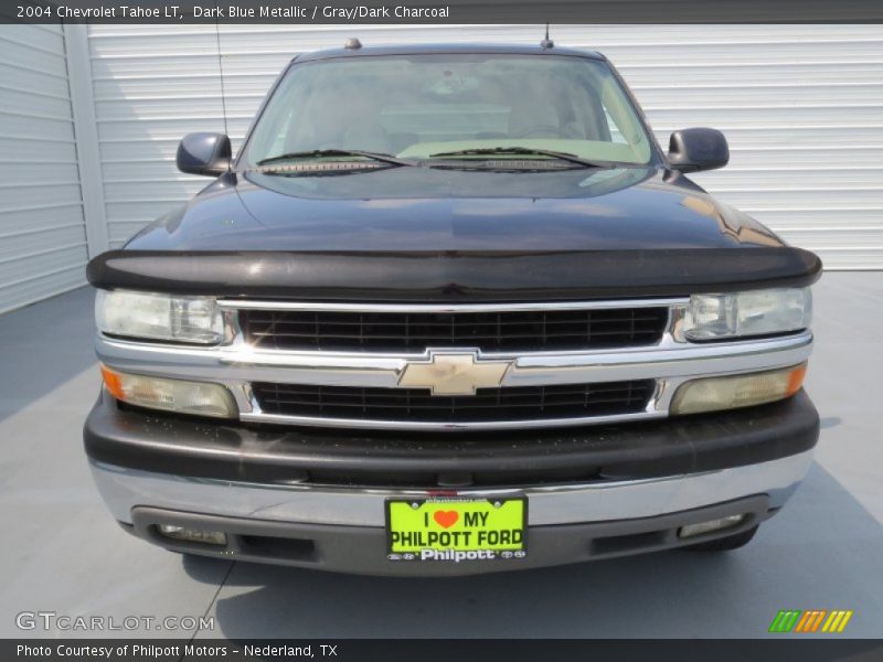 Dark Blue Metallic / Gray/Dark Charcoal 2004 Chevrolet Tahoe LT