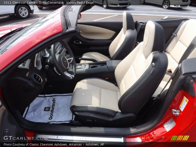 Victory Red / Beige 2011 Chevrolet Camaro SS/RS Convertible