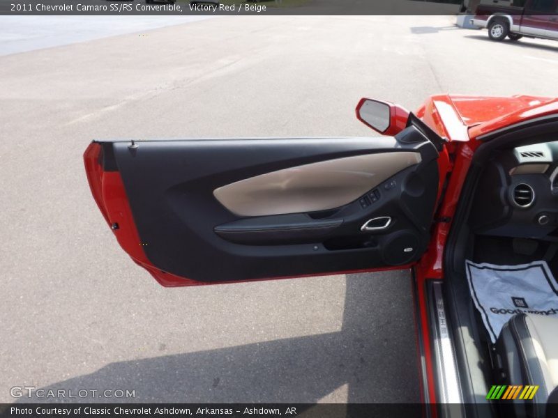 Victory Red / Beige 2011 Chevrolet Camaro SS/RS Convertible