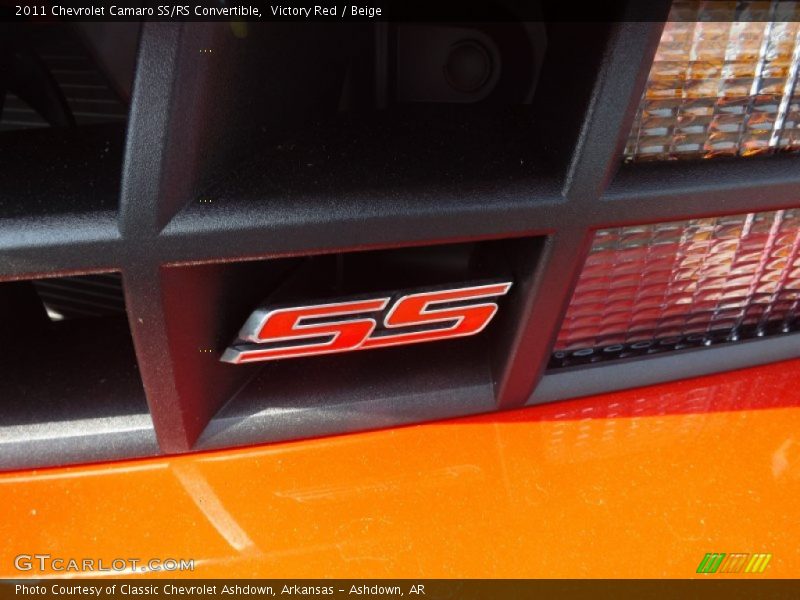 Victory Red / Beige 2011 Chevrolet Camaro SS/RS Convertible
