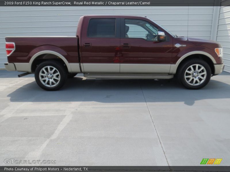 Royal Red Metallic / Chaparral Leather/Camel 2009 Ford F150 King Ranch SuperCrew