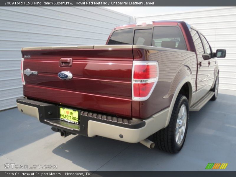 Royal Red Metallic / Chaparral Leather/Camel 2009 Ford F150 King Ranch SuperCrew