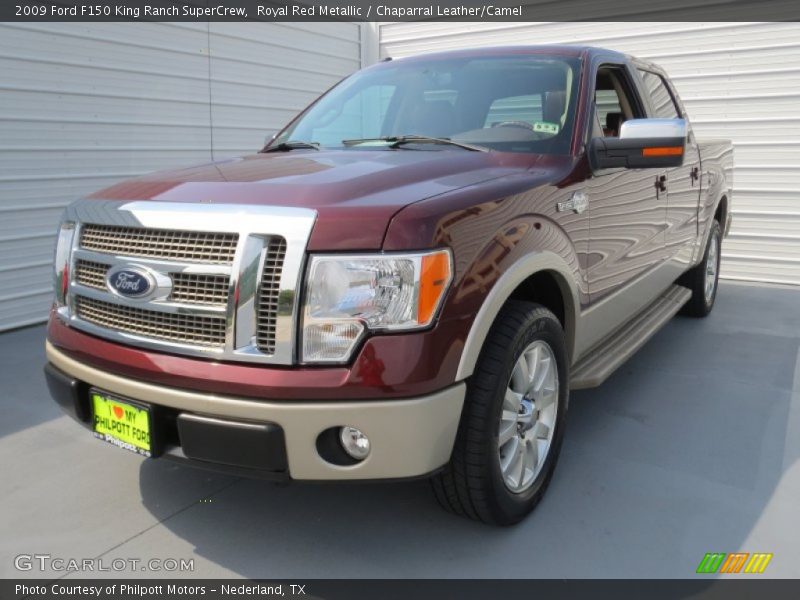 Royal Red Metallic / Chaparral Leather/Camel 2009 Ford F150 King Ranch SuperCrew