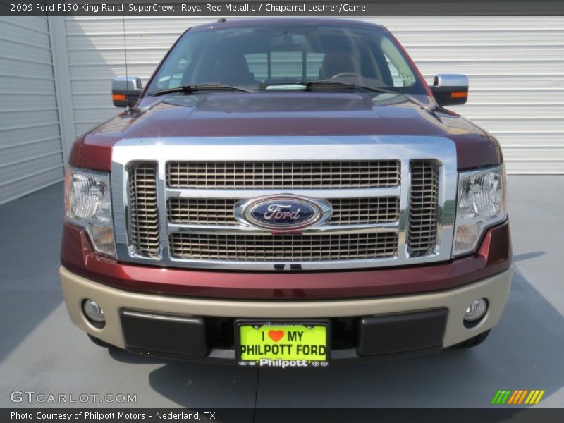 Royal Red Metallic / Chaparral Leather/Camel 2009 Ford F150 King Ranch SuperCrew