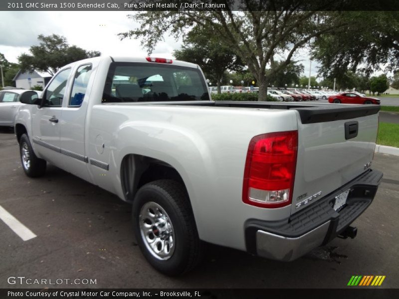 Pure Silver Metallic / Dark Titanium 2011 GMC Sierra 1500 Extended Cab