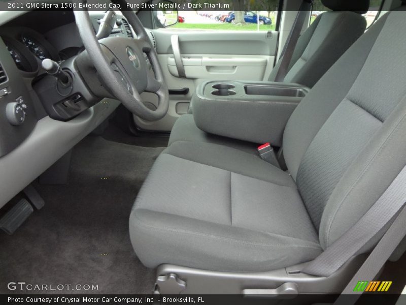 Pure Silver Metallic / Dark Titanium 2011 GMC Sierra 1500 Extended Cab