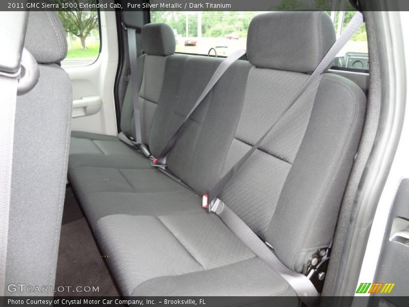 Pure Silver Metallic / Dark Titanium 2011 GMC Sierra 1500 Extended Cab