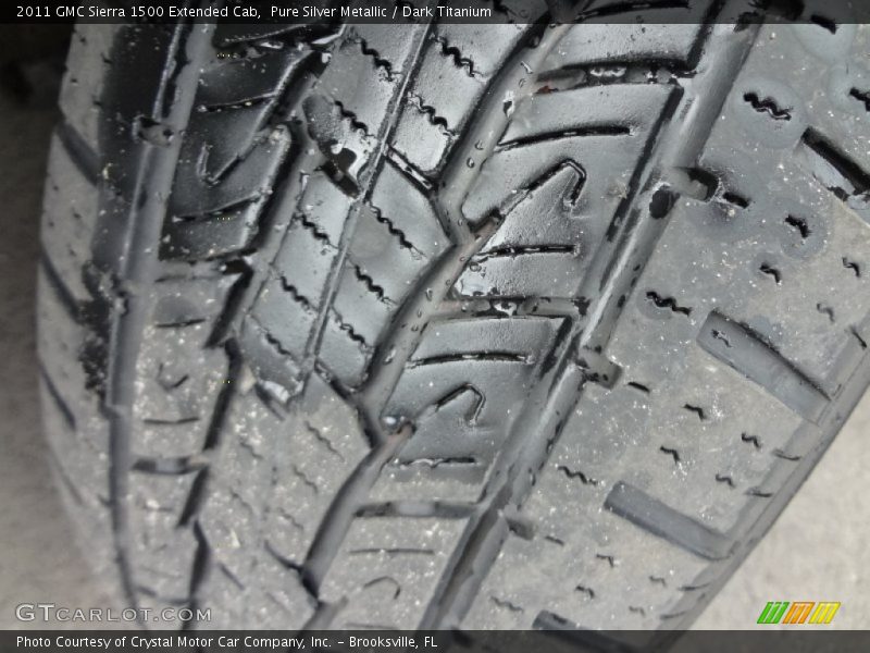 Pure Silver Metallic / Dark Titanium 2011 GMC Sierra 1500 Extended Cab