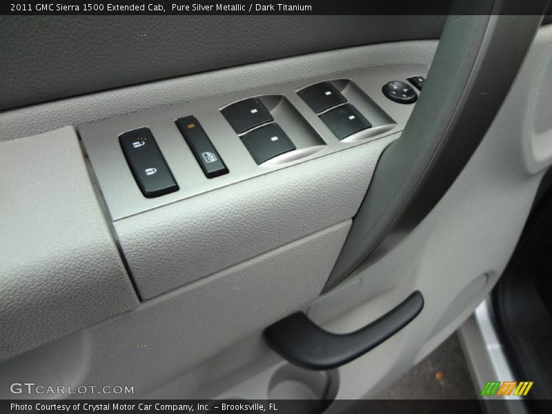 Pure Silver Metallic / Dark Titanium 2011 GMC Sierra 1500 Extended Cab