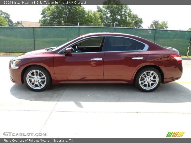 Tuscan Sun Metallic / Charcoal 2009 Nissan Maxima 3.5 S