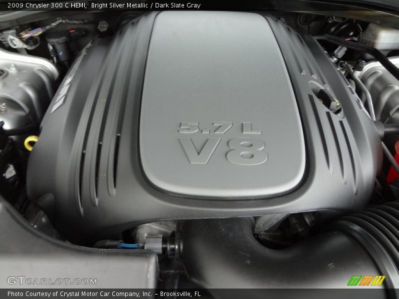 Bright Silver Metallic / Dark Slate Gray 2009 Chrysler 300 C HEMI