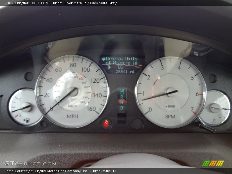 Bright Silver Metallic / Dark Slate Gray 2009 Chrysler 300 C HEMI