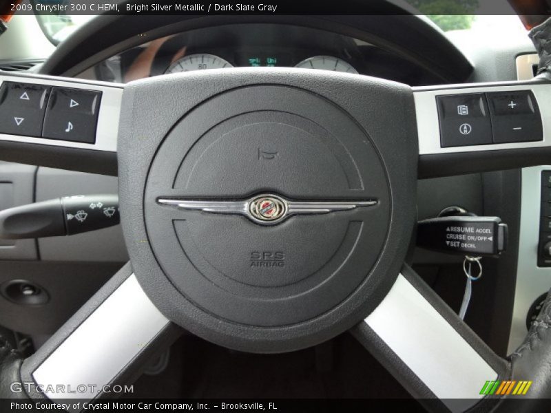 Bright Silver Metallic / Dark Slate Gray 2009 Chrysler 300 C HEMI