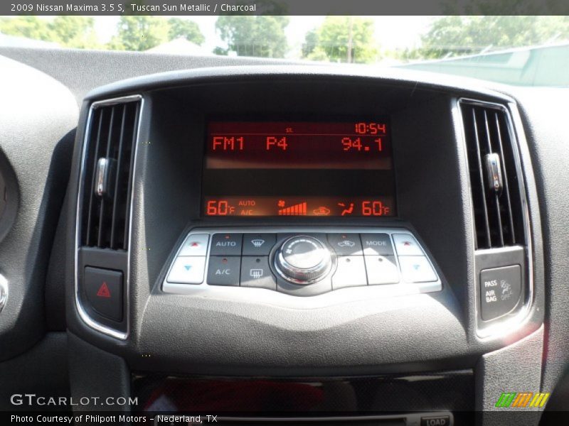Tuscan Sun Metallic / Charcoal 2009 Nissan Maxima 3.5 S