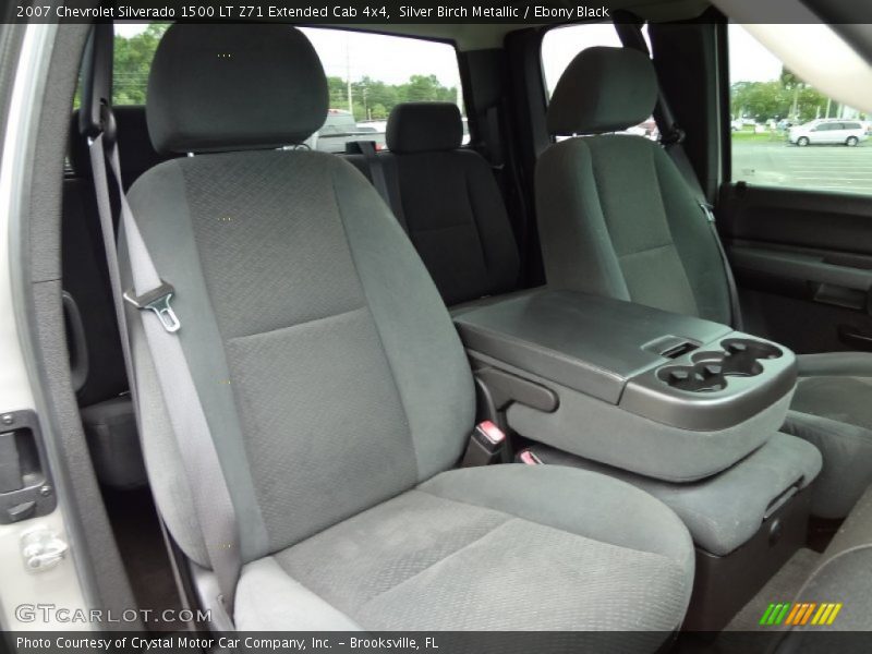 Silver Birch Metallic / Ebony Black 2007 Chevrolet Silverado 1500 LT Z71 Extended Cab 4x4