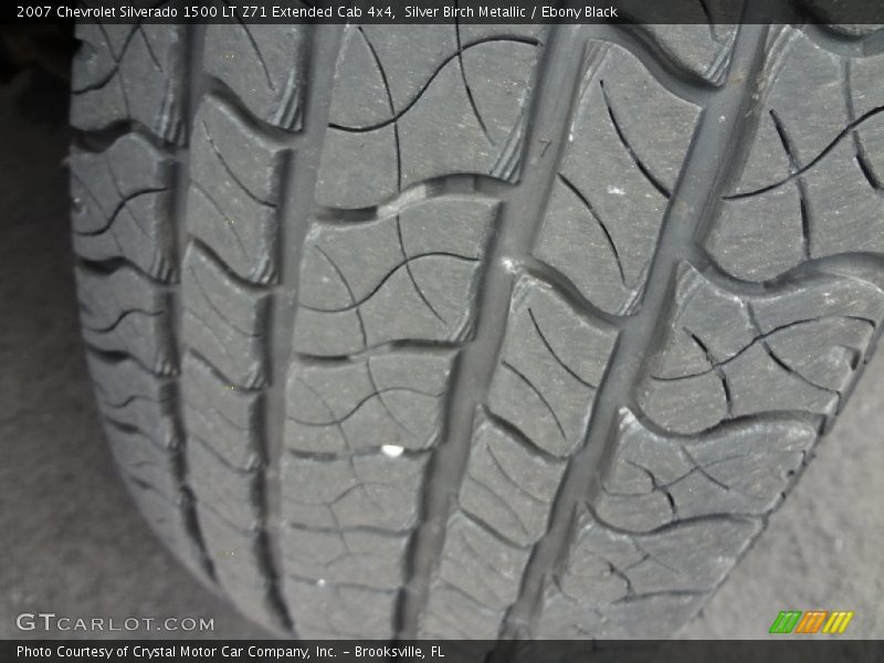Silver Birch Metallic / Ebony Black 2007 Chevrolet Silverado 1500 LT Z71 Extended Cab 4x4