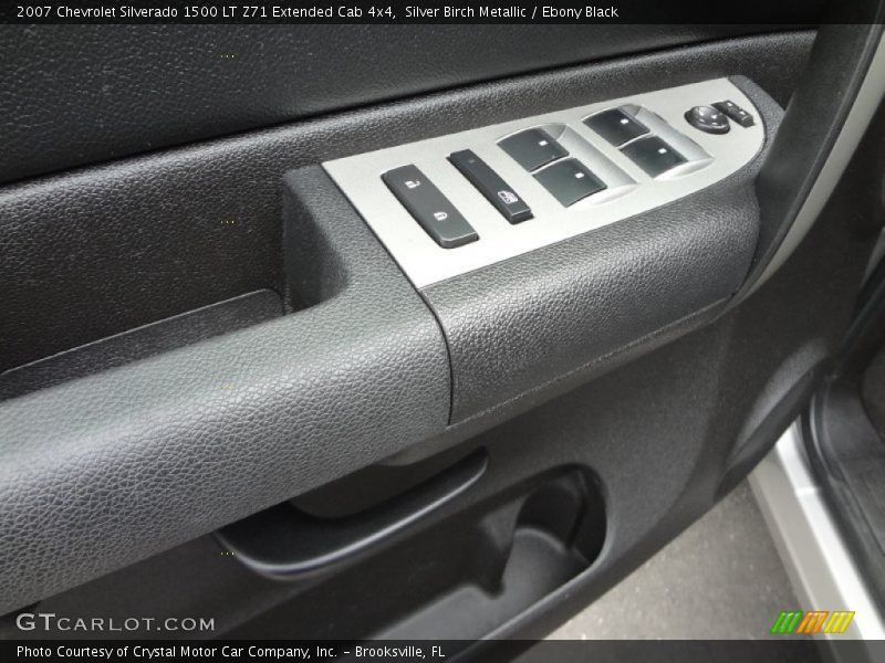 Silver Birch Metallic / Ebony Black 2007 Chevrolet Silverado 1500 LT Z71 Extended Cab 4x4
