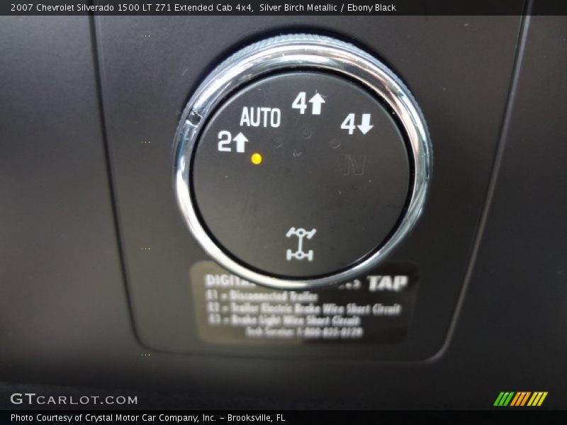 Silver Birch Metallic / Ebony Black 2007 Chevrolet Silverado 1500 LT Z71 Extended Cab 4x4