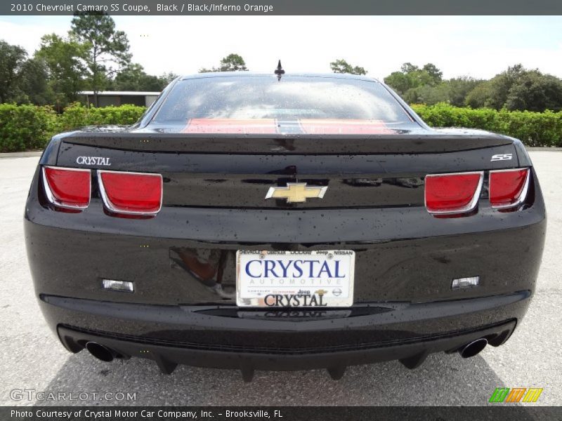Black / Black/Inferno Orange 2010 Chevrolet Camaro SS Coupe