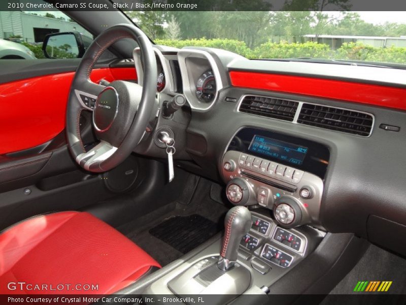 Black / Black/Inferno Orange 2010 Chevrolet Camaro SS Coupe