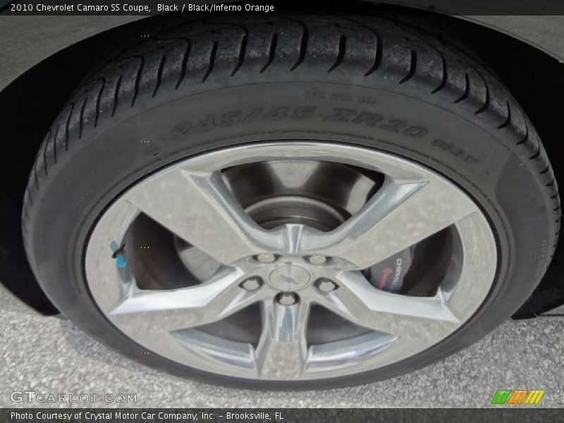 Black / Black/Inferno Orange 2010 Chevrolet Camaro SS Coupe