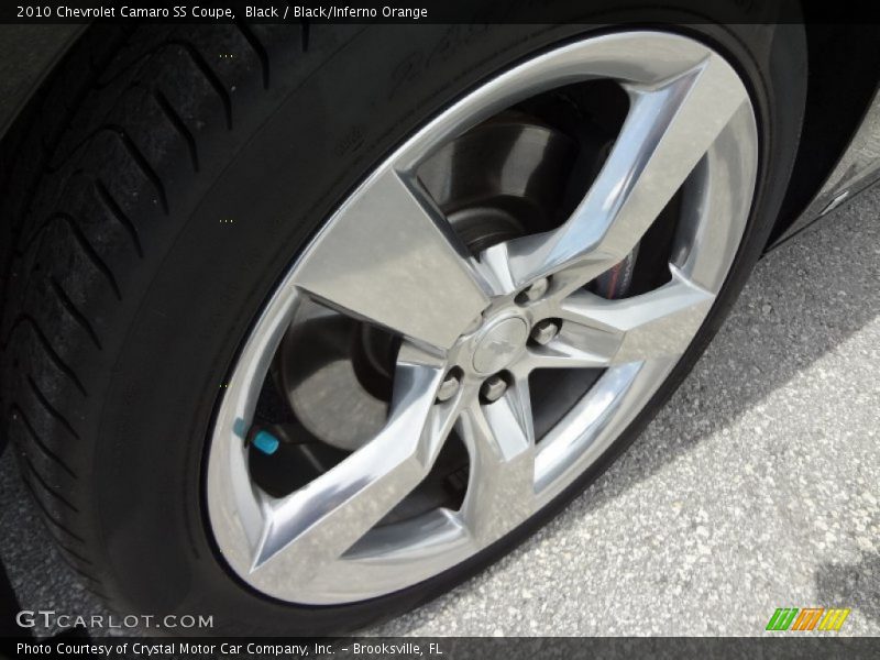 Black / Black/Inferno Orange 2010 Chevrolet Camaro SS Coupe