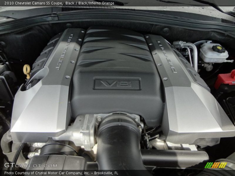 Black / Black/Inferno Orange 2010 Chevrolet Camaro SS Coupe