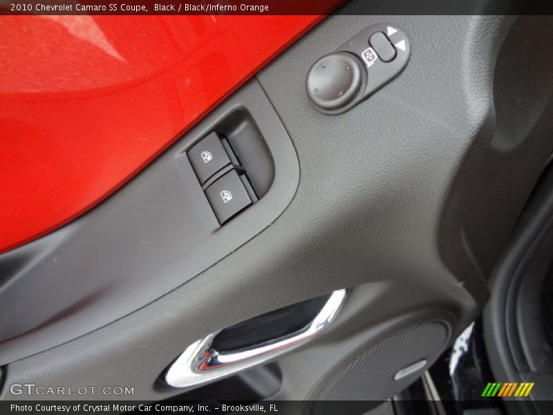 Black / Black/Inferno Orange 2010 Chevrolet Camaro SS Coupe
