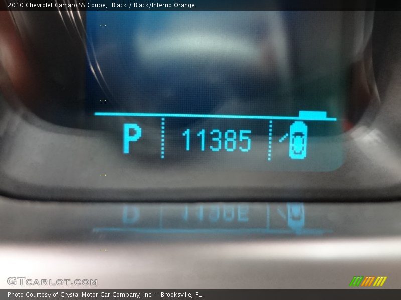 Black / Black/Inferno Orange 2010 Chevrolet Camaro SS Coupe