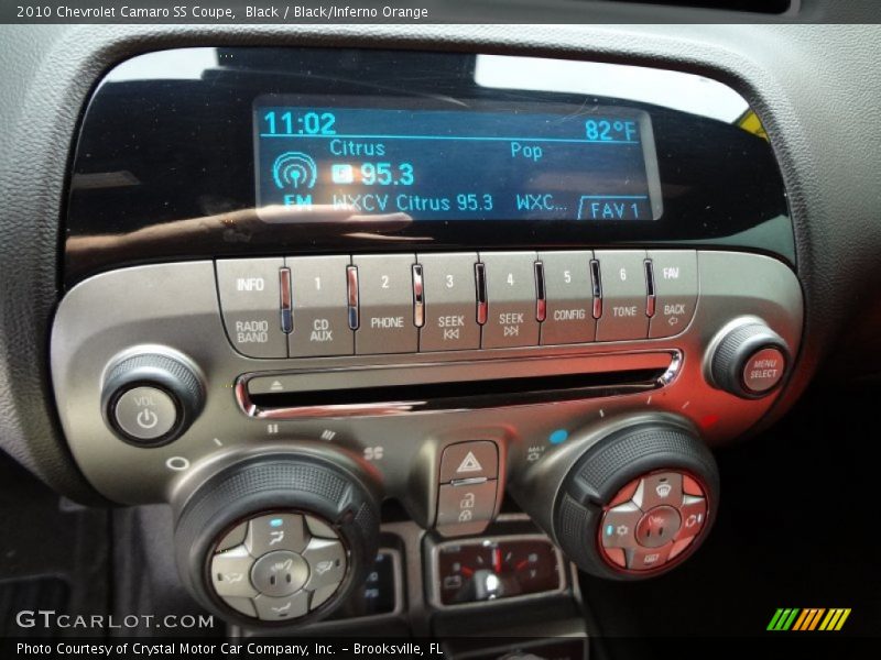 Black / Black/Inferno Orange 2010 Chevrolet Camaro SS Coupe