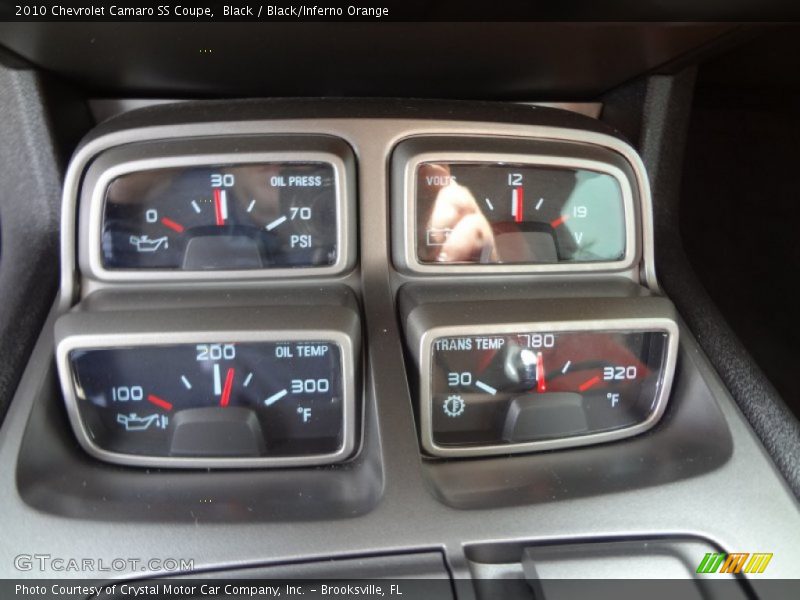 Black / Black/Inferno Orange 2010 Chevrolet Camaro SS Coupe