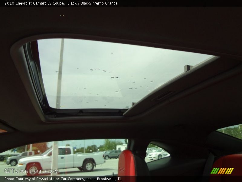 Black / Black/Inferno Orange 2010 Chevrolet Camaro SS Coupe