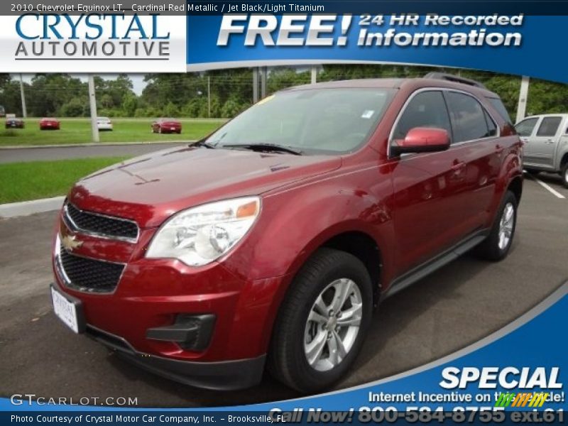 Cardinal Red Metallic / Jet Black/Light Titanium 2010 Chevrolet Equinox LT