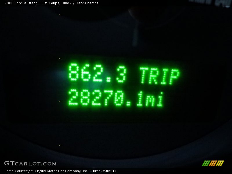 Black / Dark Charcoal 2008 Ford Mustang Bullitt Coupe