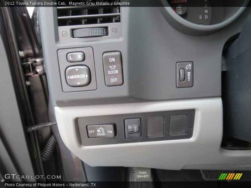 Controls of 2012 Tundra Double Cab