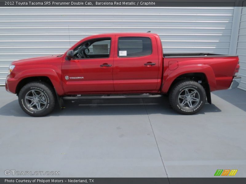 Barcelona Red Metallic / Graphite 2012 Toyota Tacoma SR5 Prerunner Double Cab