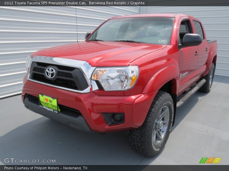 Barcelona Red Metallic / Graphite 2012 Toyota Tacoma SR5 Prerunner Double Cab