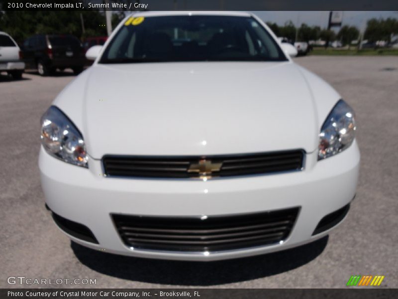 Summit White / Gray 2010 Chevrolet Impala LT