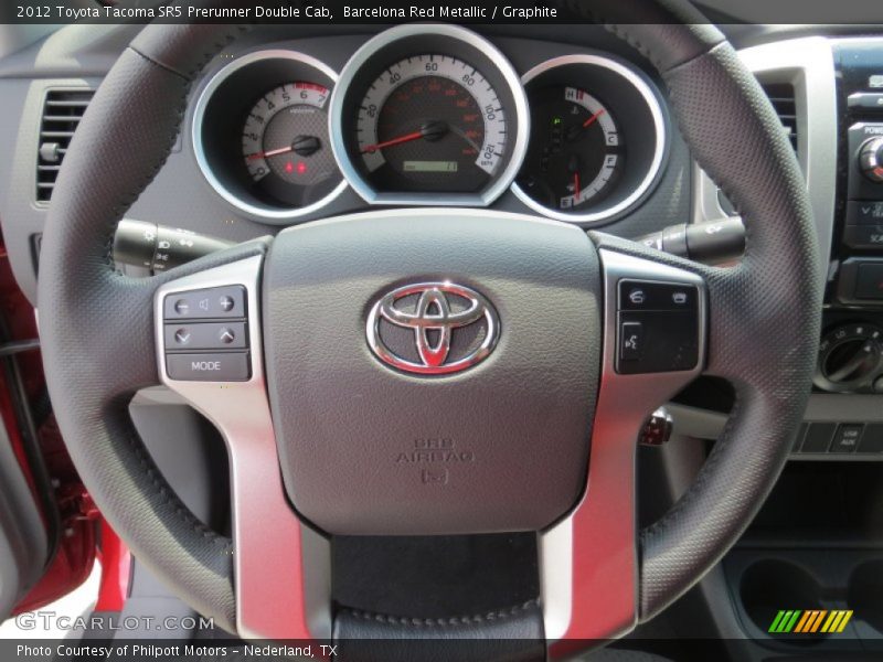 Barcelona Red Metallic / Graphite 2012 Toyota Tacoma SR5 Prerunner Double Cab